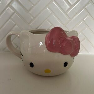 Hello Kitty White Ceramic Cup with Pink Bow